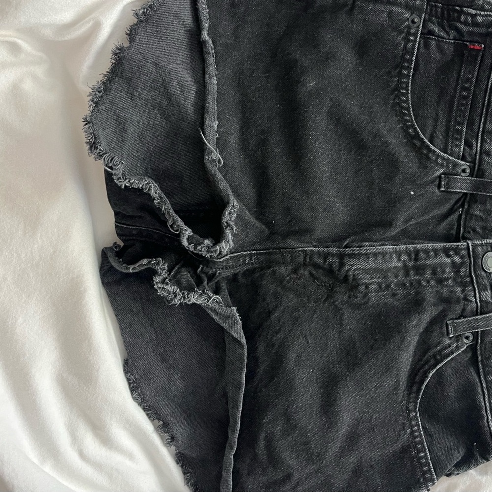 Sunday Black Jean Shorts